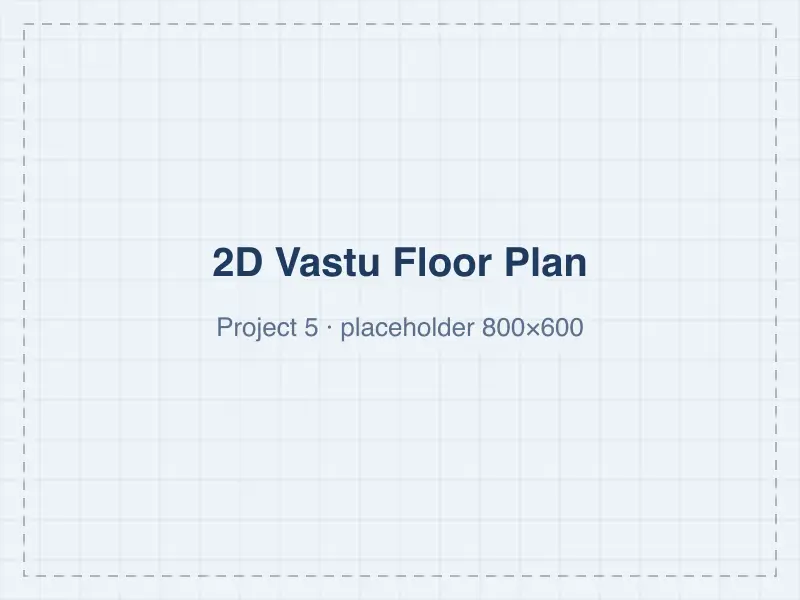 Approved 2D Vastu floor plan — Corner Plot Bungalow, Indore, MP